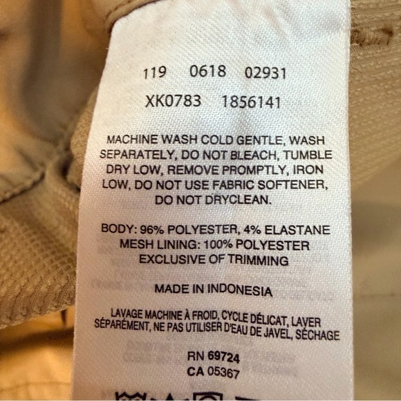 Columbia Womens Kestrel Trail Convertible Pants Size 12 Long Tan Omni Shield NWT - Picture 6 of 6